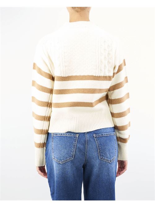 Striped jacquard sweater Ermanno by Ermanno Scervino ERMANNO BY ERMANNO SCERVINO | Sweater | D45EM028APE81MF326